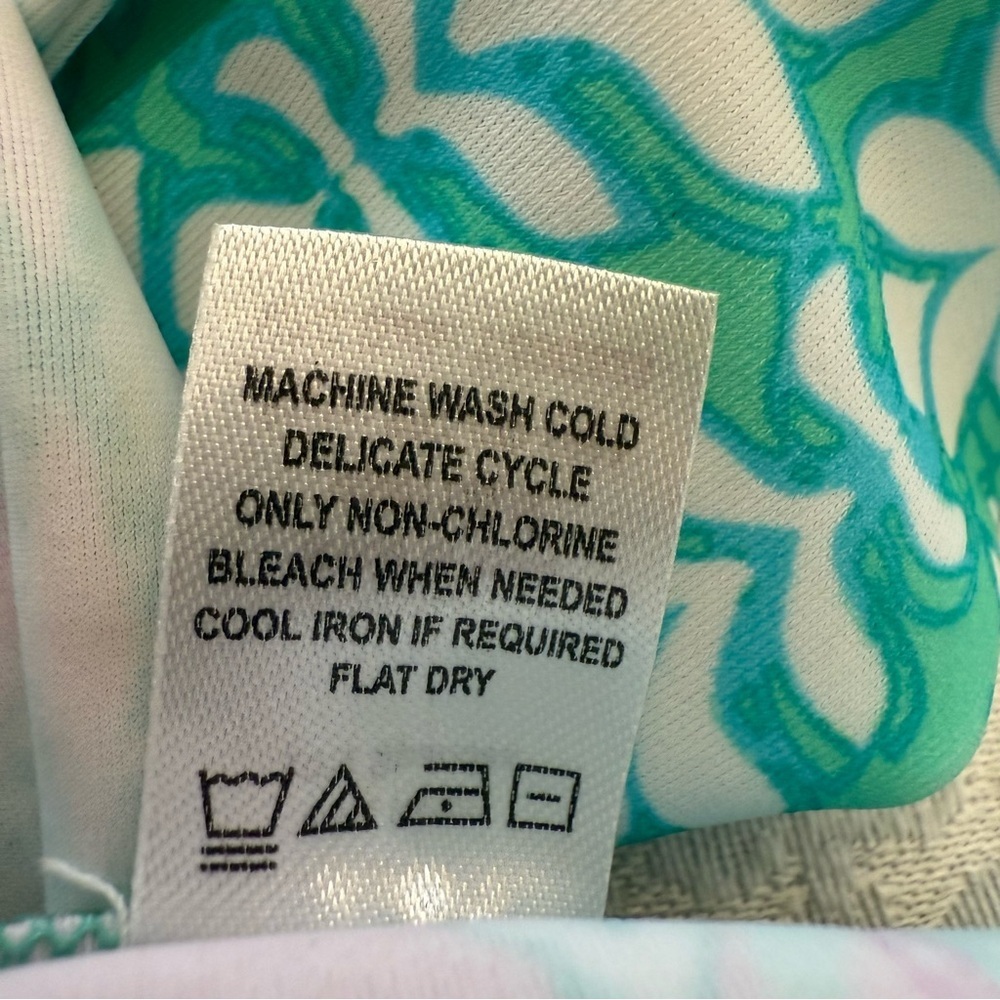 Cabana Life UPF 50+ Green Print Sleeveless Shift Dress Small NWT Travel Resort - Picture 3 of 12